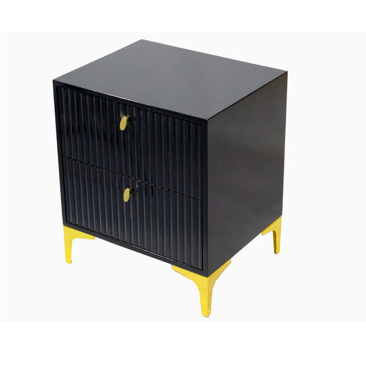 Orlando-Pedestal-Black-2-Drawers