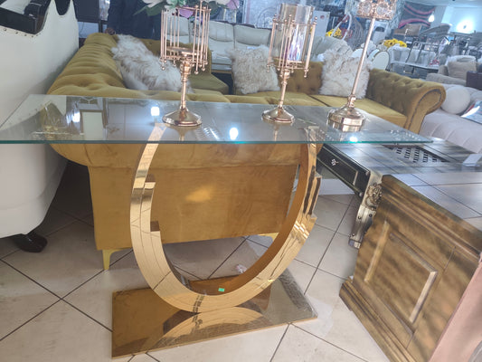 Console Glass Server E105 Gold