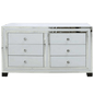 BLANCA MIRROR CHEST OF 6 DRAWERS