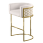 Cathie Bar Chair Suede Black With Gold