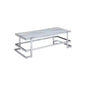 Coffee Table Marble Top and Steel Frame CT4048