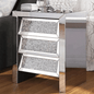 Full Mirror Pedestals With 3 Drawers