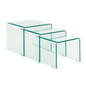 Glass Set side table - 3 Pieces