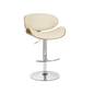 Leather Bar Chair Beige
