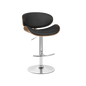 Leather Bar Chair Black