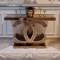 Mirror Server Set Table Gold Rose Channel