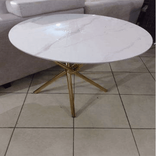 Round Dinning Table With Marble Top