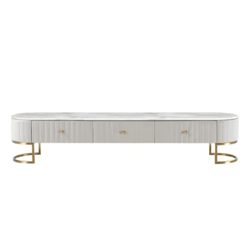 Wooden Plasma Stand E66 White