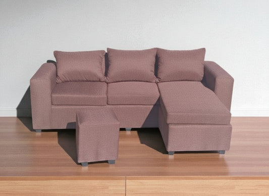 Small Brown Venice Corner Couch