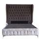 Wing Double SlayBed Set Suede Gray