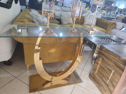 Console Glass Server E105 Gold